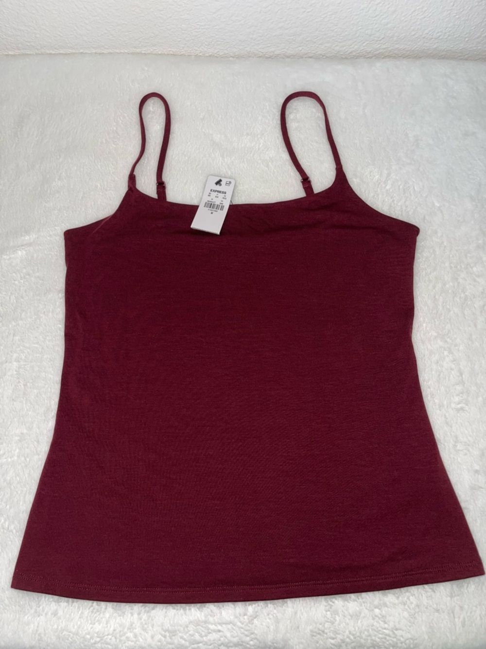 Express Burgundy/Deep Red Rust Color - Adjustable Strap Camisole - size M - NWT